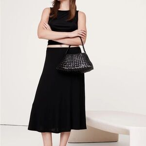 Banana Republic Classic Black Midi Skirt NWT